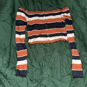 Off shoulder crop top